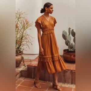 Bohme Willa Ruffle Dress size L